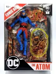 THE ATOM ( 7" ) DC DIRECT ( 2022 ) McFARLANE ACTION FIGURE WITH COMIC BOOK
