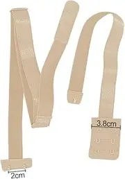 [Lotsdonxia] 2 Adjustable Low-Back Converter Straps for Bras, Featuring a Backless Crossover Belt Design, Ideal for Lingerie Extensions, with Extended, Non-Slip Shoulder Straps