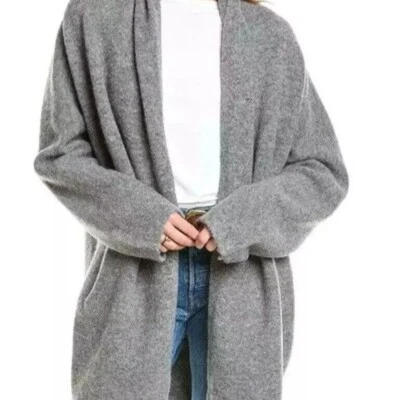 Vince Oversized Wool Alpaca Blend Drape Cardigan Size Large
