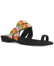 NWOB Women’s Jessica Simpson Gapriella Sandal Supreme Microsuede Black Size 9M