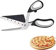 Pizza Scissors Cutter One-Handed Operation Stainless Steel Pizza Spatula Slicer