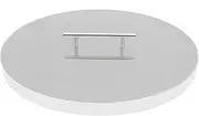 BBQ-PLUS Fire Pit Burner Cover Round for 19 Inches Diameter Drop-in Fire Pit Burner Pan, Stainless Steel(22" Round)