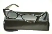 SMITH OPTICS DEBUT Black Plastic Cat Eye Women's Readers Eyeglasses Frames +1.50