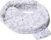 My Brest Friend Original Nursing Pillow Enhanced Ergonomics Essential Breastfeeding Pillow Support for Mom & Baby W/Convenient Side Pocket, Double Straps & Slipcover, Platinum Posies