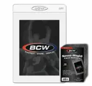 (50-Pack) BCW Size #1 Semi Rigid Trading Card Holders - Grading Submission Size