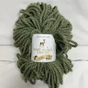Plymouth Yarn Baby Alpaca Grande 1 Skein, Basil/ #799, Hand Dyed, Discontinued