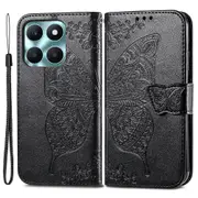 For Honor X6a 4G Case Wallet Leather Phone Cover Butterfly Pattern