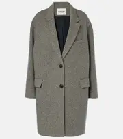 [Marant Etoile] Marant Etoile Limizag wool-blend coat AU 8 multicoloured