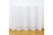 Shoji Room Divider Screen White 8 Panel