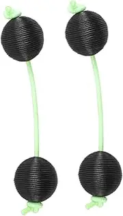 Mikinona 1 Pair Maracas Egg Funny Musical Instruments Percussion Musical Shaker Hand Percussion Instruments Foot Tambourine Percussion Small Percussion Instruments Plastic Black
