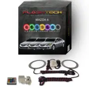RGB Angel Eye LED Halo Ring kit with IR Remote for 2011-2013 Mazda 6 Headlights (for: Mazda)
