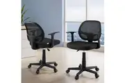 Artiss 2x Mesh Office Chair Computer Chairs Black