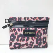 Juicy Couture Leopard Print Makeup Bag / Pouch / Purse, Medium Size, Brand New!