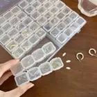 Transparent Adjustable Organizers 56 Grids Jewelry Box Organizer Box Earring