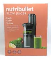 NutriBullet Slow Juicer Sleek, Quiet, Strong 150W 24-oz - In Black - NBJ50300