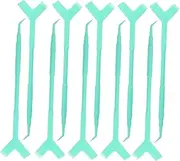 Healeved 10pcs False Eyelash Y-shaped Brush Lash Perm Tool Lash Lift Brush Hair Scrunchie Chiffon Eyelash Extension False Lash Mascara Makeup Eyelash Tool Spool Tool Make up Kit Material