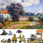 Wooden Jigsaw Puzzle for Adults by FoxSmartBox - 434 Pieces - Coast landscape