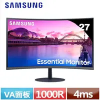 在飛比找樂天市場購物網優惠-SAMSUNG 三星 27型 1000R 曲面螢幕 S27C