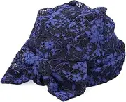 [CA4LA] (カシラ) Kashira ONM01931 Women's Talk Croquet, Spring, Summer, Casual, Girly Ribbon, Floral Pattern, Lace, Cotton, Navy, One Size