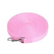2 Pcs Outdoor Safety Training Dog Chain Pet Collar Dog Leash, Size:6mx2.5cm(Pink)