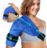 Shoulder Ice Pack Rotator Cuff Cold Therapy, Reusable Gel Ice Wrap for Should...