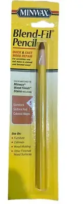 Minwax Blend-FIl Pencil Gunstock, Sedona Red, Colonial Maple # 11005 NEW