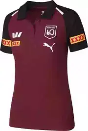 QLD Maroons 2024 Ladies Ladies Team Polo Shirt Sizes 8-18 BNWT