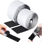 300x10cm Black Heavy Duty Hook and Loop Tape Adhesive