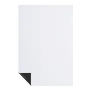 1Pcs 17" x 12" A3 Right Angle Magnetic White Board Contact Paper, White