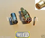 100 x MCX straight Female plug connector for RG316 RG174 RF cable crimp & solder