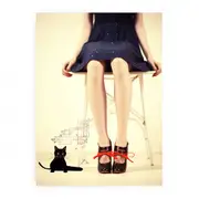 Leg And Animal Modern Art Canvas Print