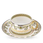 Versace Virtus Gala White Tea Cup & Saucer