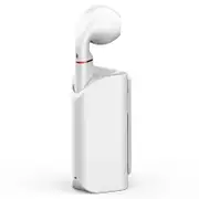 Mini Wireless Bluetooth Car Earphone With Mic Business Driving White Earbuds
