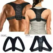 Unisex Quick Easy Posture Corrector Back Brace For Office Home Gym 24-42 inch