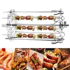 BBQ Skewer Rack Barbecue Skewer Set Detachable Grill Picnic Holder for Outdoor