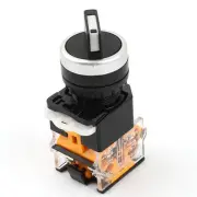 LA38/203 22mm Diameter 1NO+1NC DPST 2 Position Rotary Selector Switch