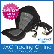 DELUXE PADDED KAYAK/CANOE SEAT BACK REST - Adjustable Straps & Brass Snap Hooks