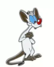 Pinky & the Brain ENAMEL PIN - Pinky. Australian Stock