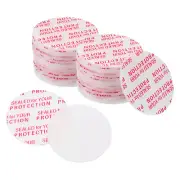 26mm/1.01" Foam Lid Liner, 100Pcs PS Resistant Pressure Sensitive Seal White Red