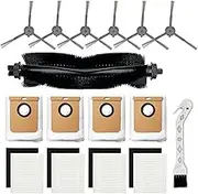 Brush Filter Dust Bag Accessories Kit Compatible with eufy L60 L50 Series Robot Vacuums Replacement Parts (16 Pack)