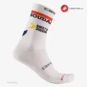 Castelli SOUDAL QUICKSTEP Pro Team ROSSO CORSA PRO 15 Cycling Socks - One Pair