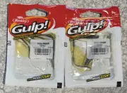2 Packs Berkley Gulp! Ice Fishing 1” Minnow Fathead