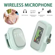 2.4G Wireless Lavalier Microphone with Charging Case Lapel Microphone Mini Mic