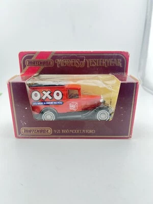 Matchbox Models of Yesteryear 1930 FORD MODEL A Y-21 OXO Meat Drink In Box 1984