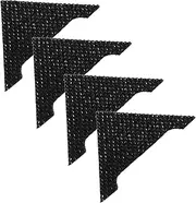 ULTECHNOVO 4pcs Car Door Corner Edge Guards Rhinestone Collision Strip Durable Scratch Protector for SUV Truck Elegant Black Design for Stylish Vehicle Protection