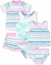 [Eddie Bauer] Little Girl's 4-Piece Mix & Match Swim Set