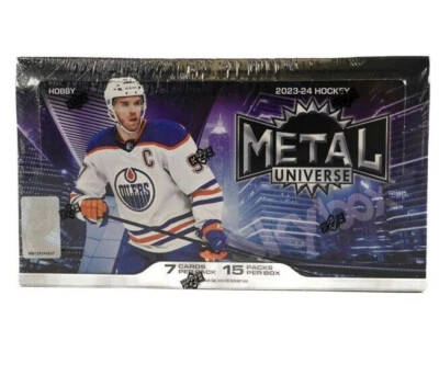 2023-24 Upper Deck Skybox Metal Universe Hockey Factory Sealed Hobby Box Bedard