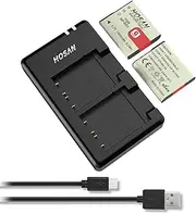 HTYCSCZ NP-BG1 Battery (2 Pack) and Dual USB Charger Kit for Sony NP-BG1, DSC-HX9V, DSC-H70, DSC-H50, DSC-H55, DSC-H90, DSC-W290, DSC-H20, DSC-W80, DSC-HX5V, DSC-W55