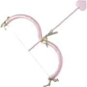 Best Seller-valentine's Day Cupid Bow And Arrow Cupid Accessories Heart Shape Bow Knot Cupid Halloween Costume For Women Men Unisex Adult pink