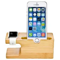在飛比找蝦皮購物優惠-竹木適用於蘋果手機支架 iWatch手錶充電支架 手機充電座